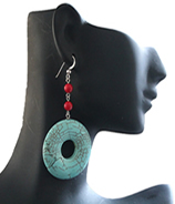 Luxe Turquoise Howlite with Red Bamboo Coral
