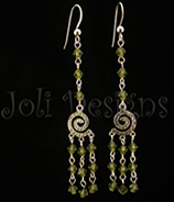 Cosmic Swirl Earrings- kahki